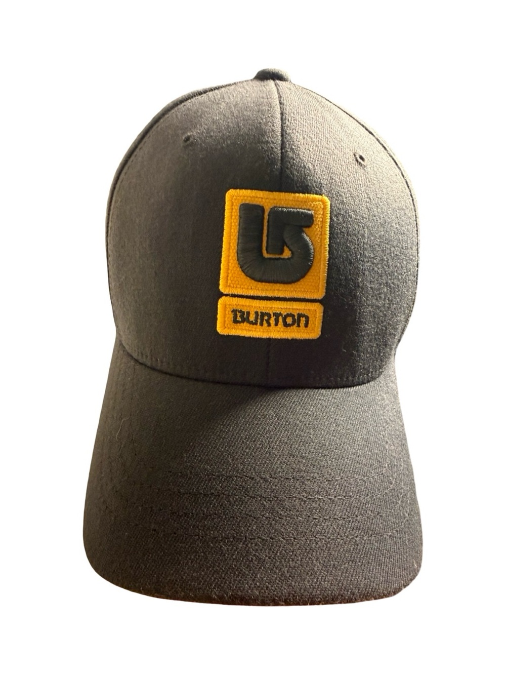 Burton Navy Blue Flex‎ fit Hat OSFA Patch Logo